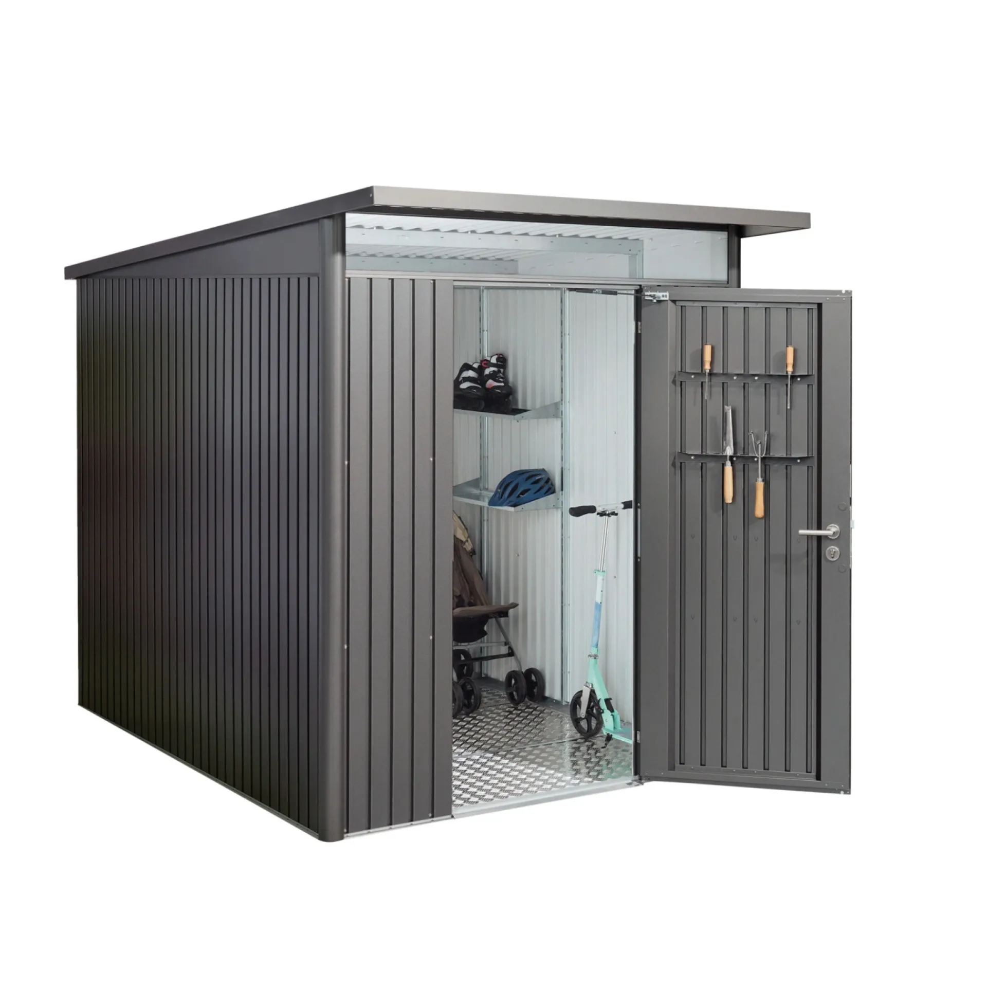 AVANTGARDE A3 REDSKABSRUM SØLV METALLIC 5,4 M²|Biohort Online