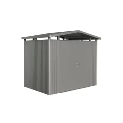 PANORAMA P2 REDSKABSRUM KVARTSGRÅ METALLIC 5,41 M2|Biohort Hot