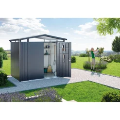PANORAMA P3 REDSKABSRUM SØLV METALLIC 6,5 M2|Biohort Discount