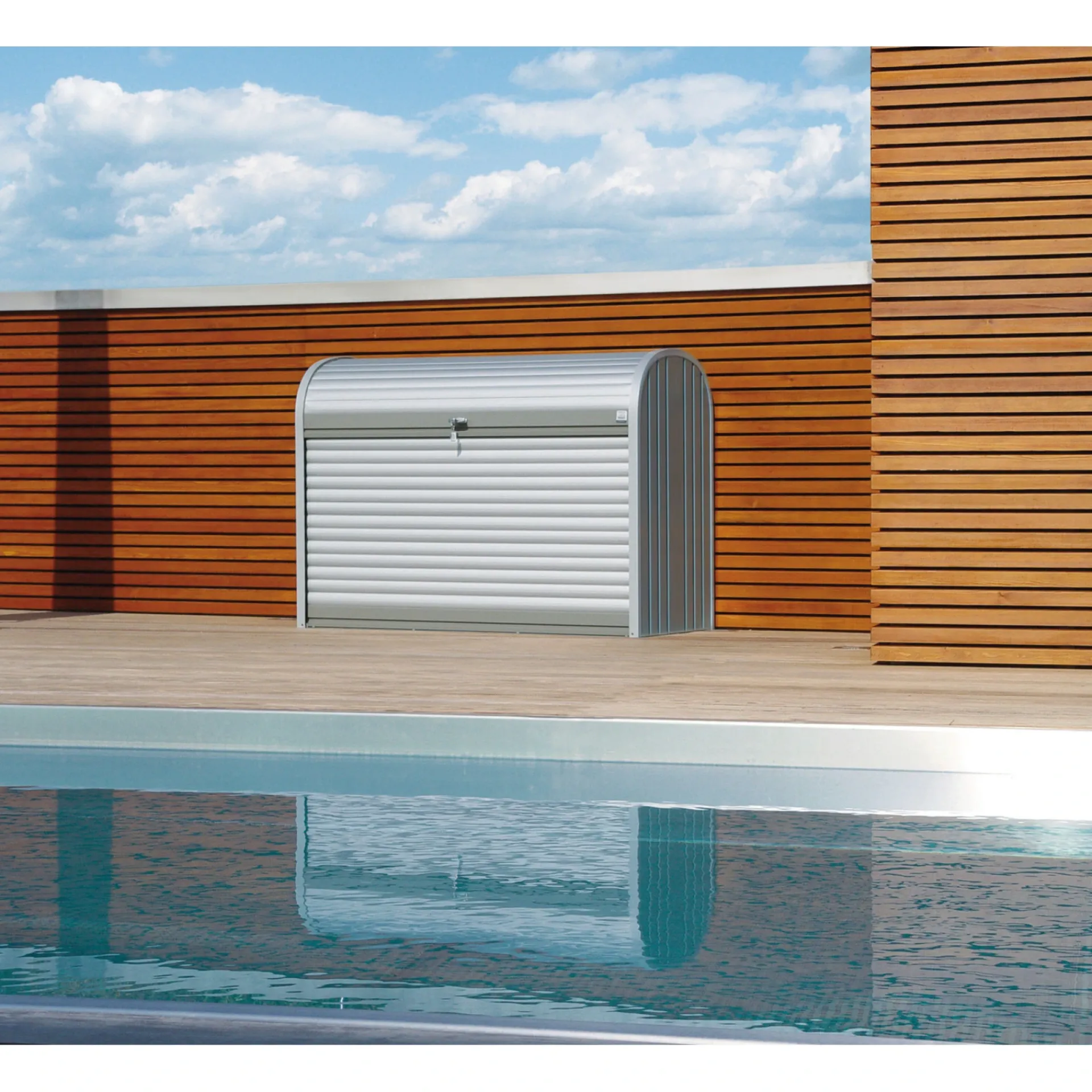 STOREMAX STR. 190 REDSKABSRUM SØLV METALLIC 1,84 M2|Biohort Discount