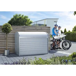 STOREMAX STR. 190 REDSKABSRUM SØLV METALLIC 1,84 M2|Biohort Discount