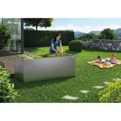 1X1 HØJBED KVARTSGRÅ METALLIC 77 X 102 X 102 CM|Biohort Online