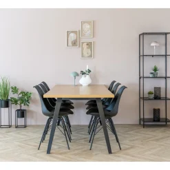 BOLIGINTERIØR SPISEBORD SILDEBENSMØNSTER NATUR 90 X 200 CM|Boliginteriør Discount