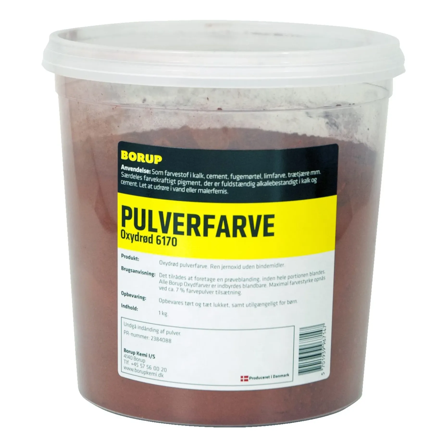 BORUP 6170 OXYDFARVE 1 KG RØD