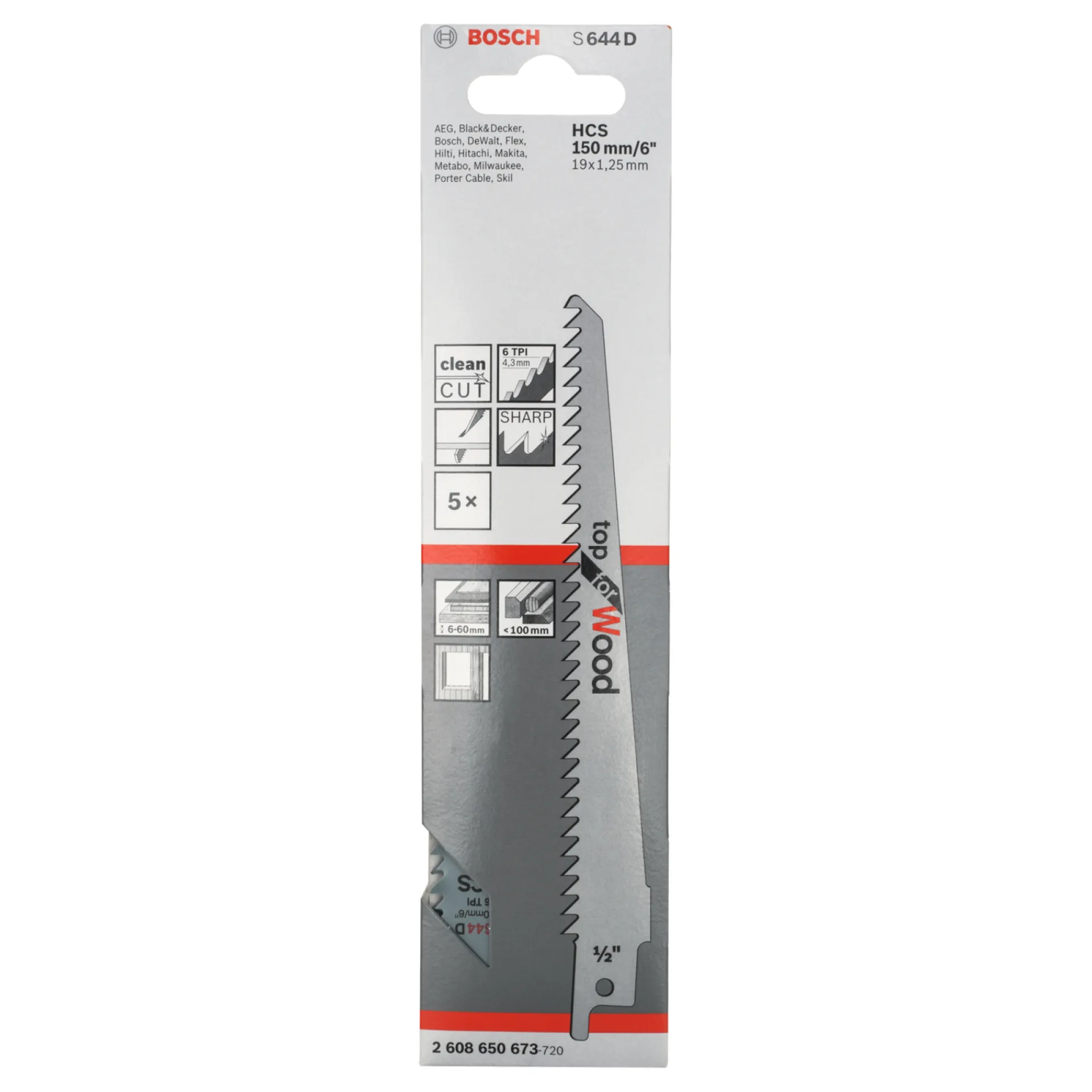 S644D BAJONETSAVKLINGE 5 STK|Bosch Outlet