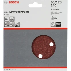 C430 EXPERT SLIBERONDEL Ø150 MM K60; K120; K240 6 STK|Bosch Sale