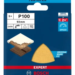 EXPERT C470 DELTA 93MM MELLEM SLIBEBLAD 100 5 STK|Bosch Discount