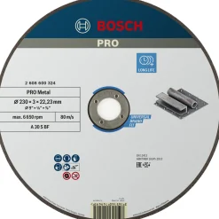 LIGE, 3MM SKÆRESKIVE 230MM 1 STK|Bosch Clearance