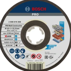 MULTICONSTRUCTION XL SKÆRESKIVE 115MM 1 STK|Bosch Outlet