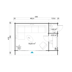 FRYD ANNEKS 22,84 M2|BYGNORDIC Discount