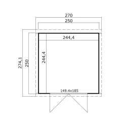 YRSA SKUR 5,97 M2|BYGNORDIC Clearance