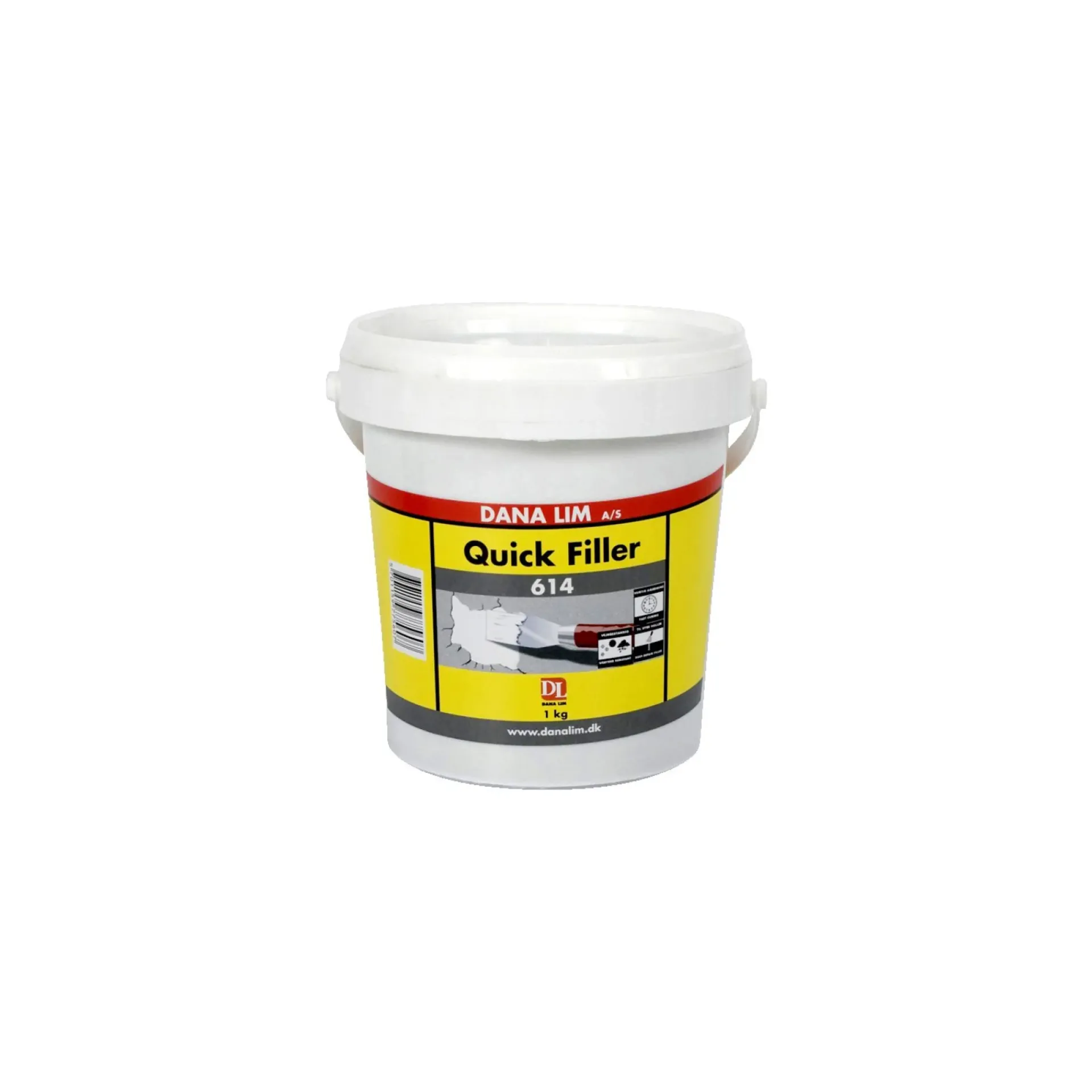 QUICK 614 FILLER 1 KG GRÅ|Dana Lim Discount