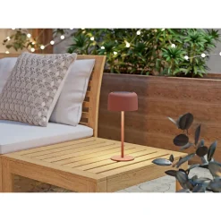 ROCCANOVA SOLCELLE BORDLAMPE RØD|Eglo Discount