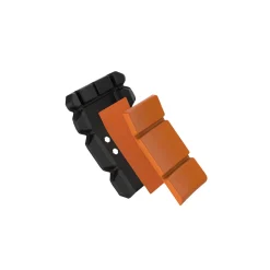 M2 POCKET KNÆBESKYTTER SORT/ORANGE ONE SIZE|Fento Clearance