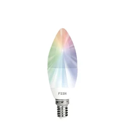 FESH SMART MULTICOLOR LED PÆRE E14 KERTE 5W