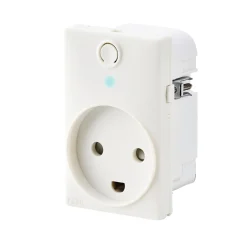 SWITCH CURVELINE - SMART STIKKONTAKT HVID 1,5 MODUL M/JORD|FESH Clearance