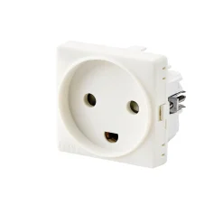 SWITCH CURVELINE STIKKONTAKT HVID 1,0 MODUL M/JORD|FESH Outlet
