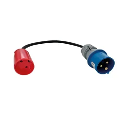 ADAPTER FRA CEE STIKPROP TIL DK MELLEMLED - 230V 0,33 M|Gripo Best