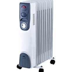 FRITSTÅENDE OLIERADIATOR M/TIMER 64 X 16 X 44 CM 2000W|Gripo