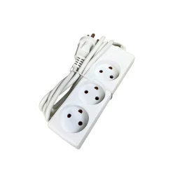 GRIPO STIKDÅSE 3 UDTAG M/JORD HVID 1,5 M KABEL