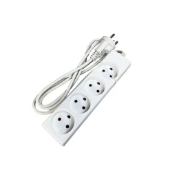 STIKDÅSE 4 UDTAG M/JORD HVID 1,5 M KABEL|Gripo