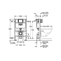 RAPID SL 38618000 INDBYGNINGSCISTERNE|Grohe Outlet
