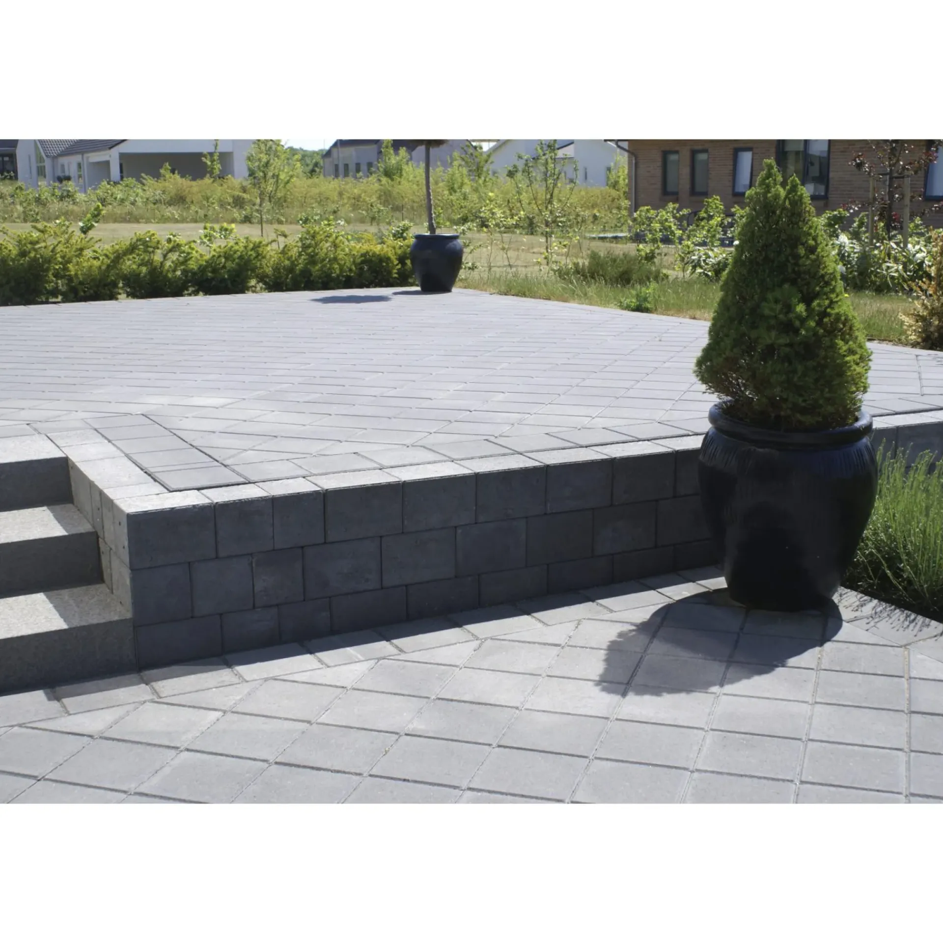 BONDESTEN KANTBLOK 14 X 14 X 21 CM SORT|IBF Discount