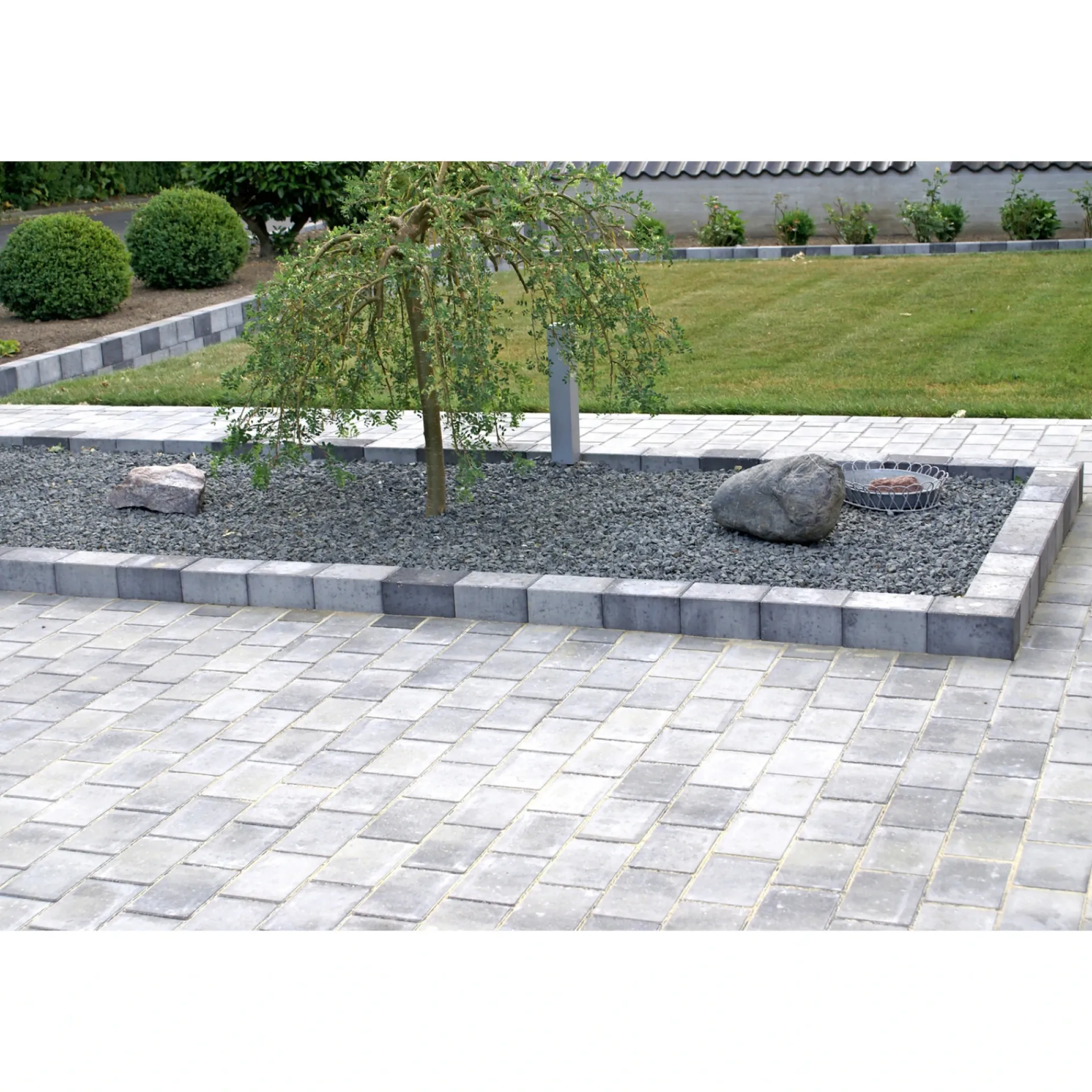 BONDESTEN NORMALSTEN BELÆGNINGSSTEN 5 X 14 X 21 CM GRÅMIX|IBF Discount
