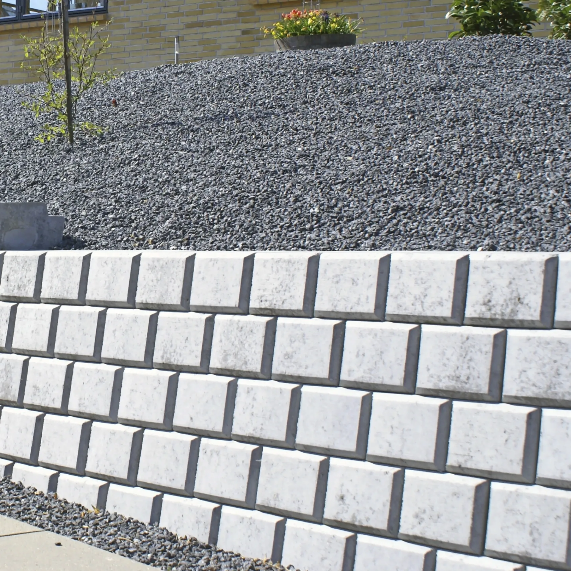 DANBLOK STØTTEMUR 17 X 25 X 33 CM GRÅ|IBF Online