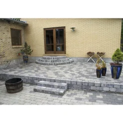 HOLMEGAARDSTEN KANTBLOK 14 X 14 X 21 CM GRÅMIX|IBF Discount