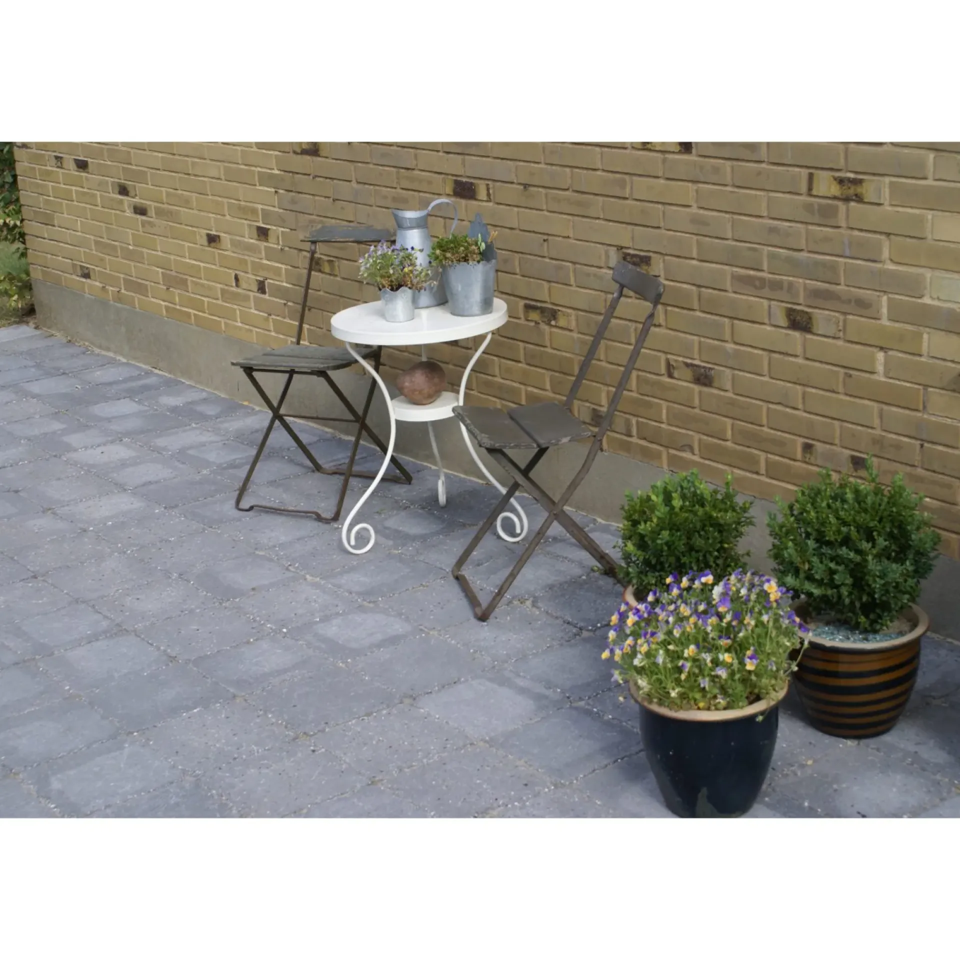HOLMEGAARDSTEN KVADRAT BELÆGNINGSSTEN 7 X 28 X 28 CM SORT/ANTRACIT|IBF