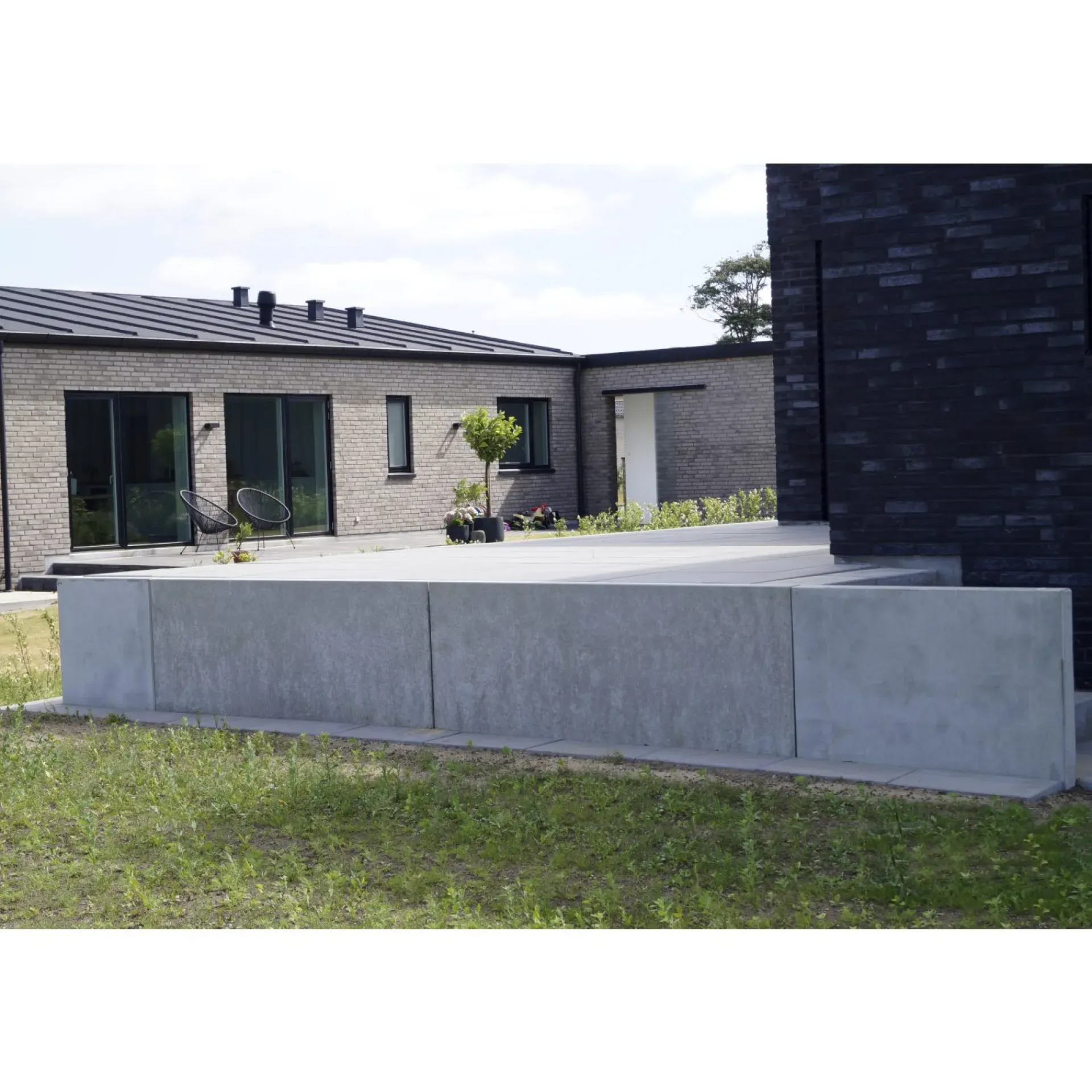 PARKLINE L-ELEMENT STØTTEMUR 10 X 45 X 200 CM GRÅ|IBF Sale