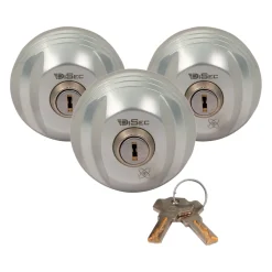 VAREVOGNSLÅS DISEC75 VAREVOGNSLÅS DIRKESIKRET CYLINDER SØLV 3 PK|Jasa Hot