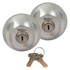 VAREVOGNSLÅS DISEC75 VAREVOGNSLÅS DIRKESIKRET CYLINDER SØLV 2 PK|Jasa Online