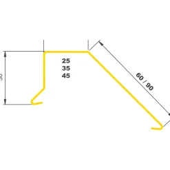 SORT ALU-PROFIL 5AS, 45 X 30 X 60 MM. STERNKAPSEL 1 M|Jual