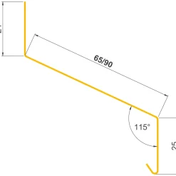 SORT ALU-PROFIL 19BS, 25 X 90 X 24 MM. SÅLBÆNK 1 M|Jual Online