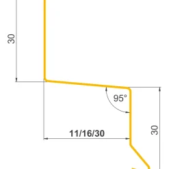 SORT ALU-PROFIL 8-11S Z-PROFIL 30 X 11 X 30 MM|Jual Best
