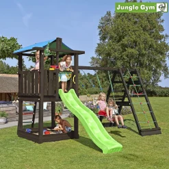 HUT LEGETÅRN SORT TRÆ|Jungle Gym Clearance