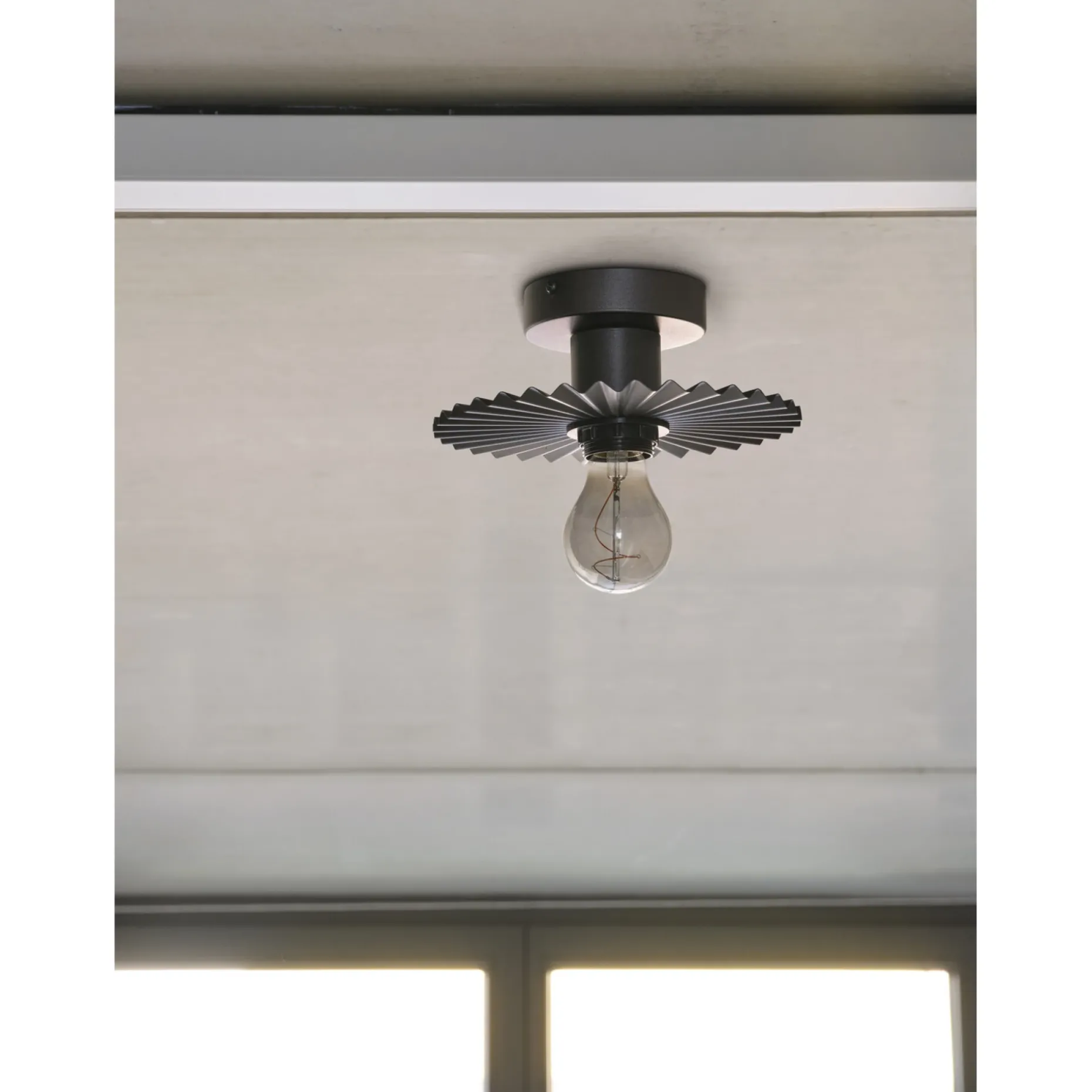 LEDVANCE DECOR PLISSEE LOFTLAMPE MØRK GRØN 21,3 CM