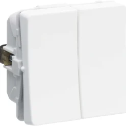 1 MODUL, DOBBELT ALM. KRONE AFBRYDER HVID|LK Fuga Sale