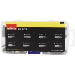 BITSSÆT PZ1, PZ2, PH1, PH2, T10, T15, T20 OG T25. 80 DELE 80 DELE|Millarco New