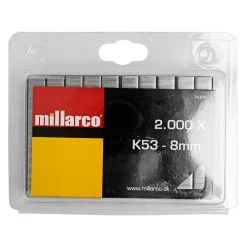 K53 HÆFTEKLAMME GALVANISERET 20 MM 2000 STK|Millarco Clearance