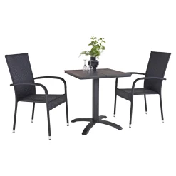 CARROS/NAPOLI MED 2 STOLE CAFESÆT SORT|Outrium Discount