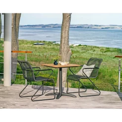 FARO/BILBAO MED 2 STOLE CAFESÆT NATUR/ANTRACITGRÅ|Outrium Online