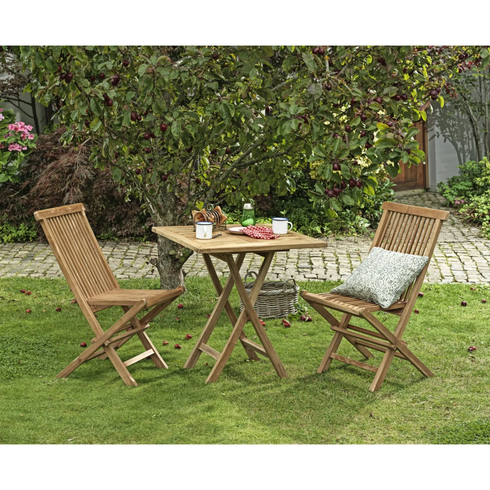 JAVA/SYROS MED 2 STOLE CAFESÆT TEAK|Outrium Clearance