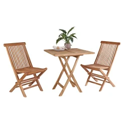 JAVA/SYROS MED 2 STOLE CAFESÆT TEAK|Outrium Clearance