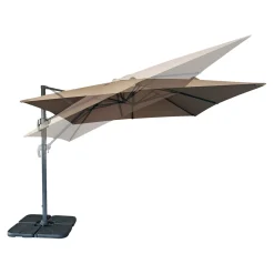MESSINA HÆNGEPARASOL SAND/GRÅ 295X295X260|Outrium Discount