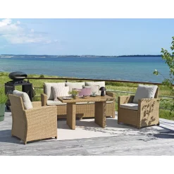 PORTO MED EKSTRA HØJ RYG SOFASÆT NATUR|Outrium Discount