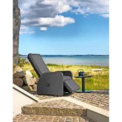 SAINT TROPEZ VANDAFV. HYNDE LOUNGESTOL SORT|Outrium Sale