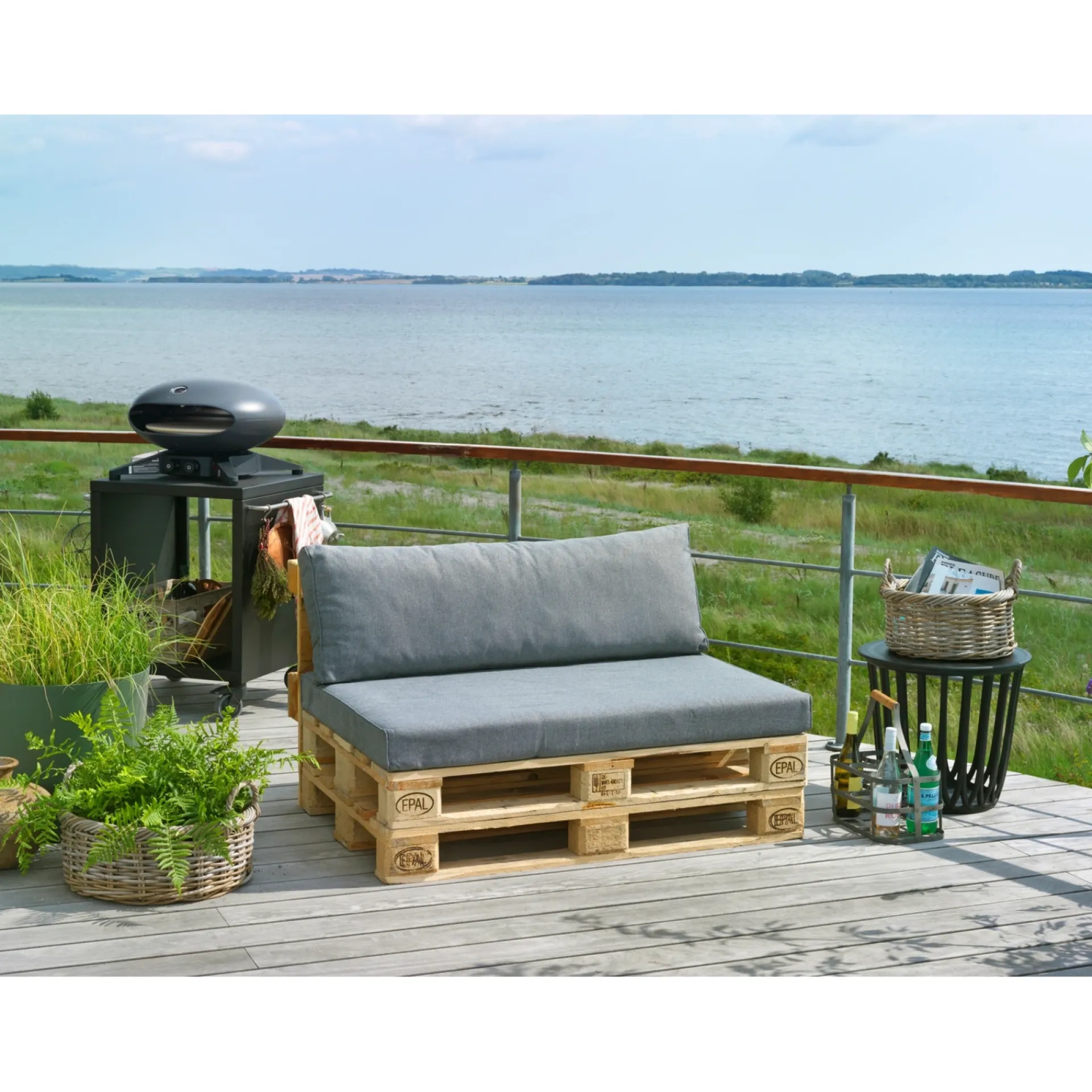 SALINA VANDAFVISENDE PALLE RYGHYNDE ANTRACITGRÅ 12 X 40 X 120 CM|Outrium Hot